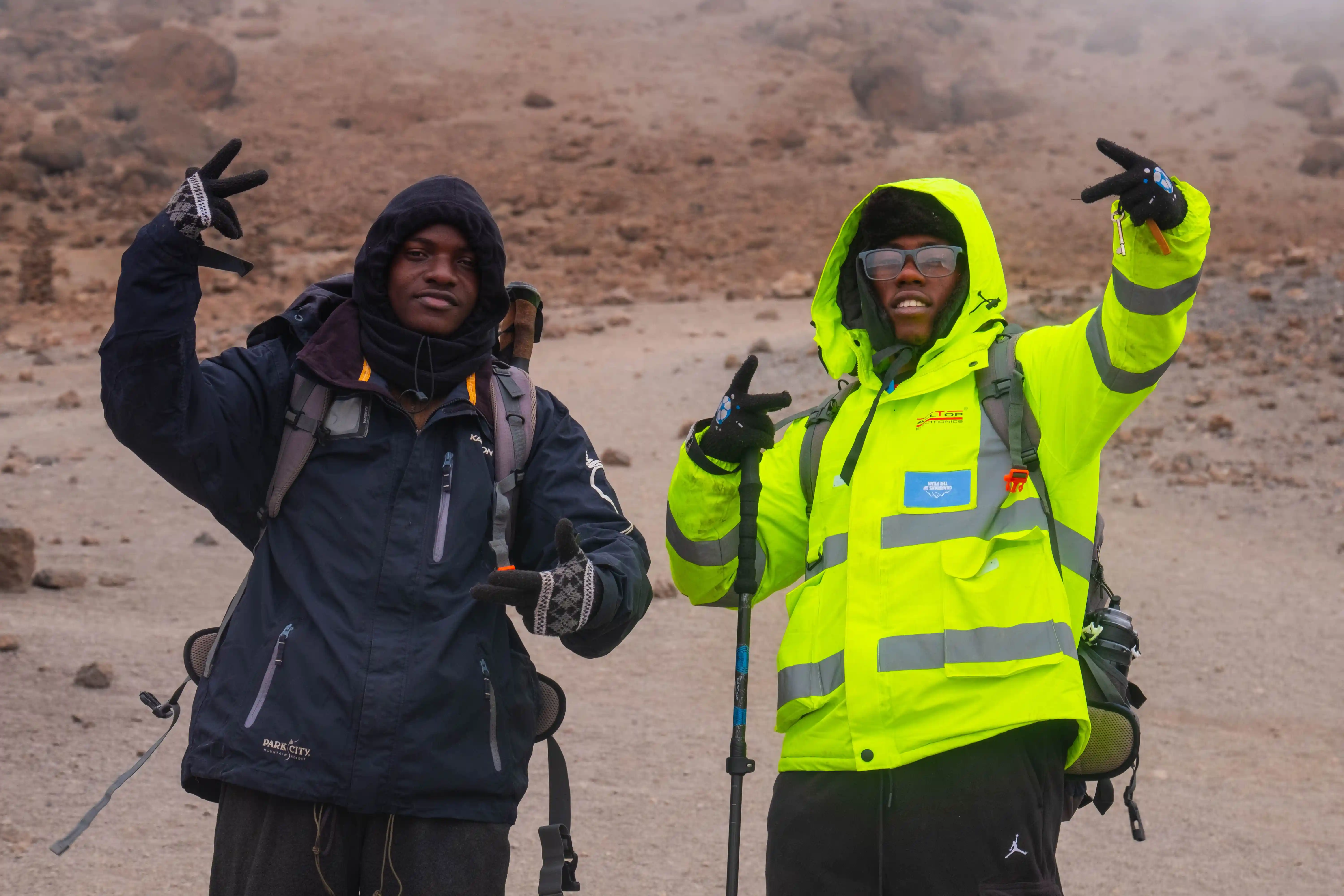 Guests hiking Lemosho gate of Kilimanjaro